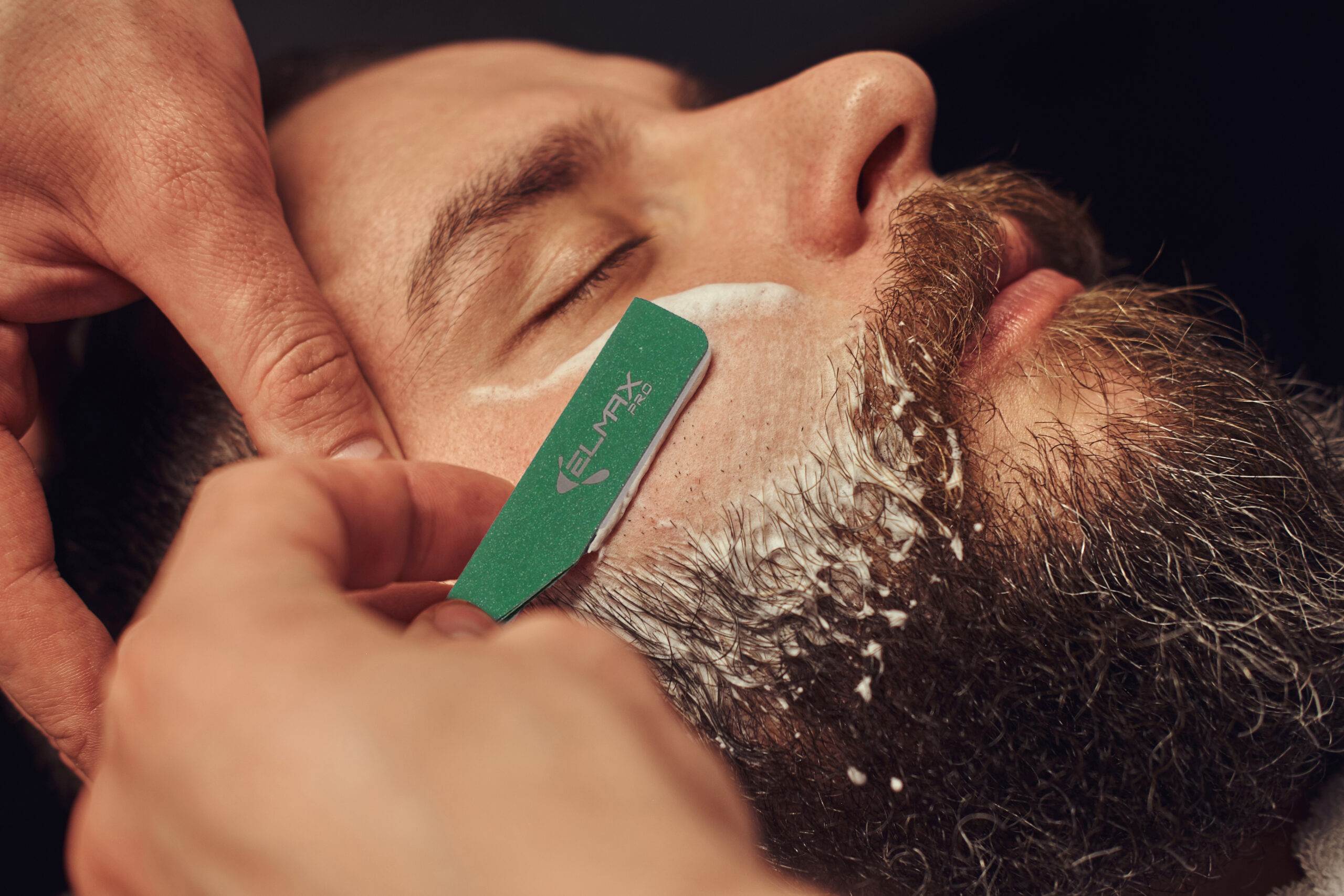 Elmax Pro Kamiso Japanese Style Straight Edge Razor - Shavette Straight Razor, Single Edge Razor, Straight Razors For Men Uses Single Edge Razor Blades